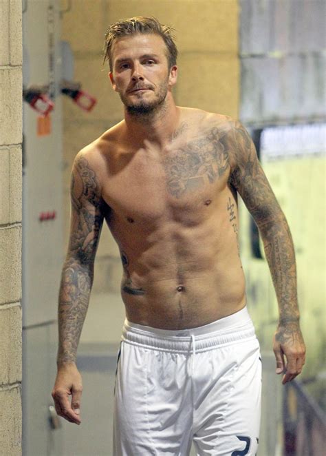 David Beckham Prances Around Without His Shirt On Oh Yes I Am