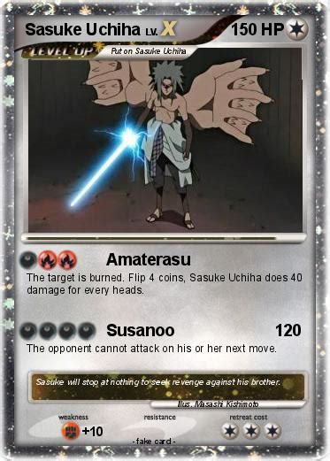 Pokémon Sasuke Uchiha 380 380 Amaterasu My Pokemon Card