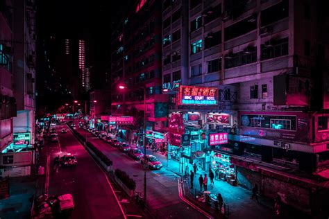 Photographer Captures The Neon Streets Of Hong Kong At Night Street
