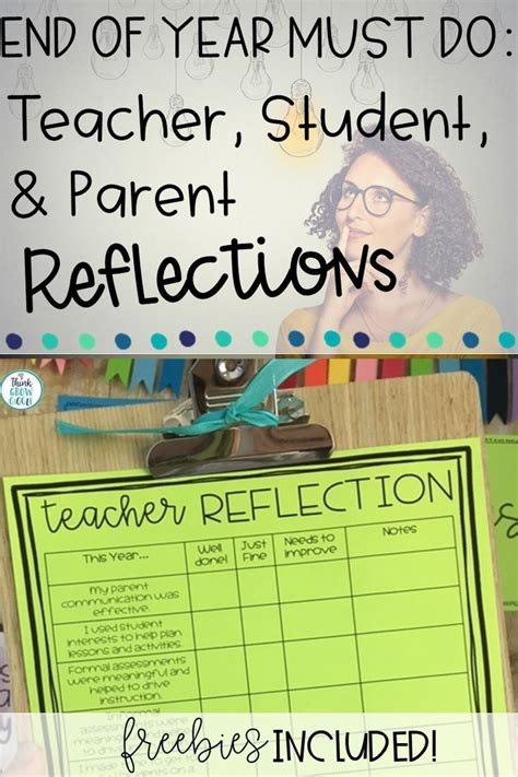 End Of Year Must Do Teacher Student And Parent Reflections Teacher