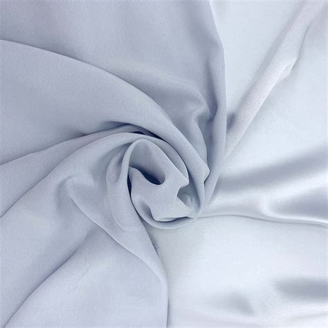 Crepe Fabric Sky Blue Satin Italian Fabric Collection Fabric Collection