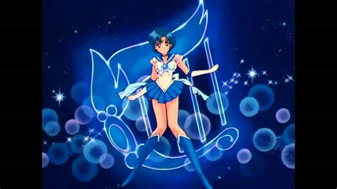 Sailor Moon Mercury All Attacks And Transformation Youtube