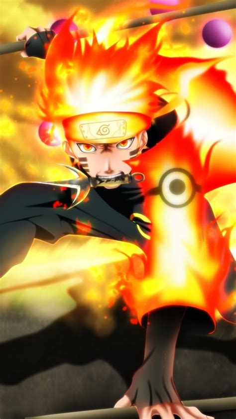 Naruto Uzumaki Fire Artwork 720x1280 Wallpaper Naruto Uzumaki