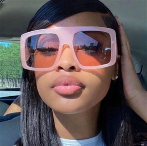 Pink Oversized Sunglasses Women Modern 2022 Gradient Shades Etsy
