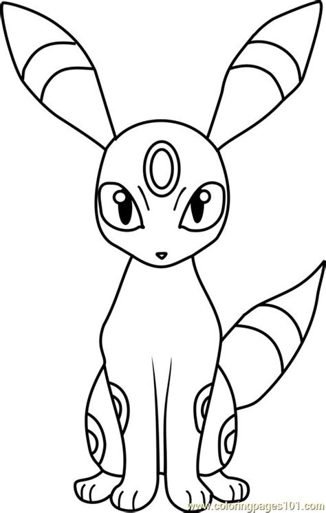 Umbreon Pokemon Coloring Page Pokemon Coloring Pages Pokemon