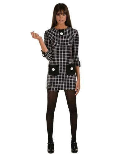 Marmalade Retro 60s Graph Check Mod Dress In Black Mod Dress Mod