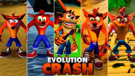 Evolution Of Crash Bandicoot In Games 1996 2023 Youtube