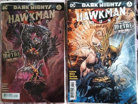Dark Nights Hawkman Found Issue 1 Wvariant Metal Tie In Rdccomics