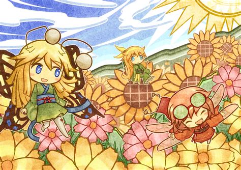 Elf Love Sfw Sunflower Fields By Akihiyo