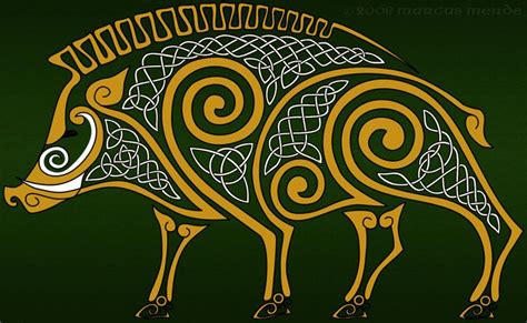 Celtic Boar Celtic Art Celtic Artwork Celtic Animals