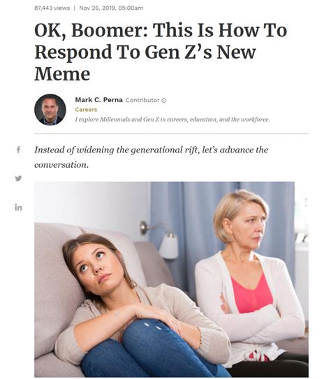 The earliest mentions of ok this response helped further cement the meme as a dismissive retort to boomer condescension. Boomer Vs Gen X Vs Millennial Vs Gen Z Memes | Milenial.NET