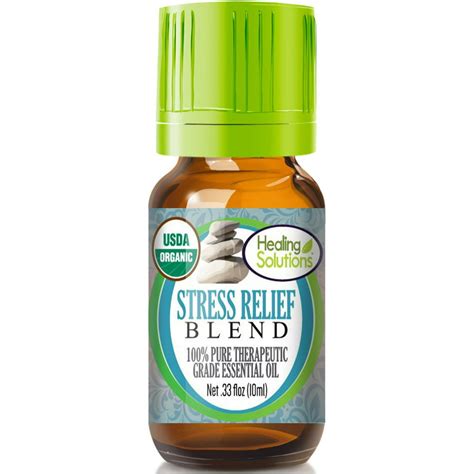 Organic Stress Relief Blend Essential Oil 100 Pure Usda Certified