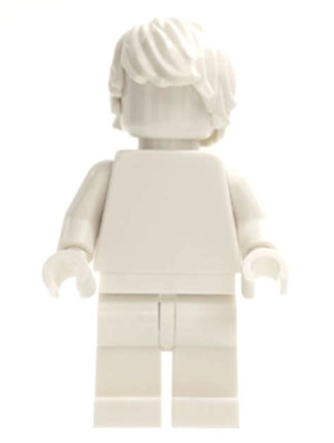 1 Lego White Monochrome With Tousled Hair Minifigure Etsy