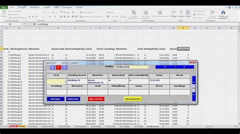 Den nachweis für den jeweiligen kalendermonat muss jedes unternehmen. Nachweis Eigensicherheit Vorlage Excel Angenehm Datenbanken In Excel Aus Flexibler Eingabemaske ...