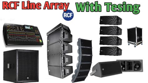 Rcf Line Array Sound Check Speaker Setup Lineaarray Sound System Youtube