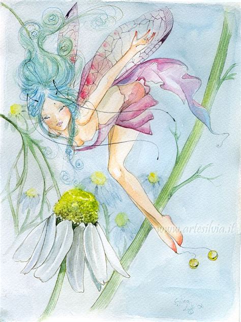 Watercolor Of A Fairy By ~sanguigna On Deviantart Fairy Paintings