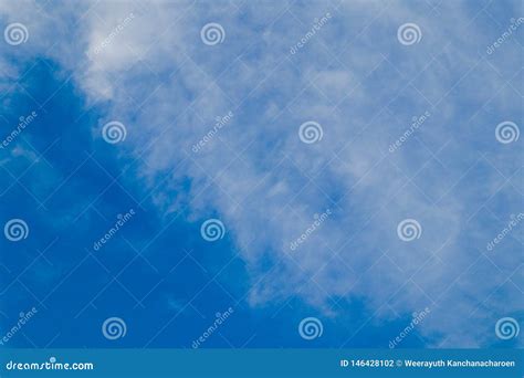 Beautiful Blue Sky Landscape Background And Wallpaper Stock Photo