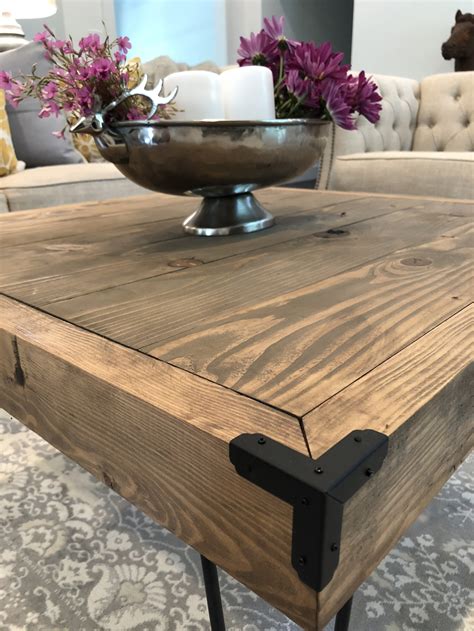 And it's always good to have a helping hand. DIY $50 Square Hairpin Leg Coffee Table - Shanty 2 Chic