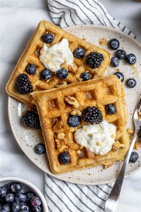 Best Ever Almond Flour Waffles Paleovegan Eat With Clarity