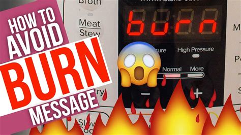 What the burn error on your instant pot means? 10 WAYS to Avoid Instant Pot BURN | How to save "burning ...