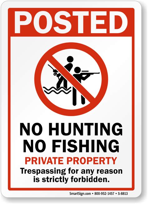 Posted Private Property Signs