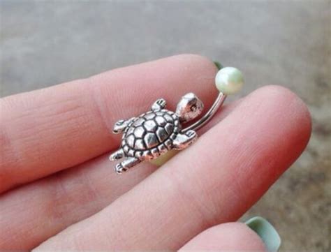 Turtle Belly Button Ring Belly Button Piercing Jewelry Bellybutton