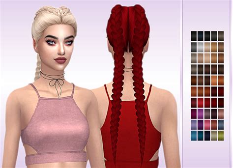 Sims 4 Hairs ~ Frost Sims 4 Simpliciaty S Reyah Hair