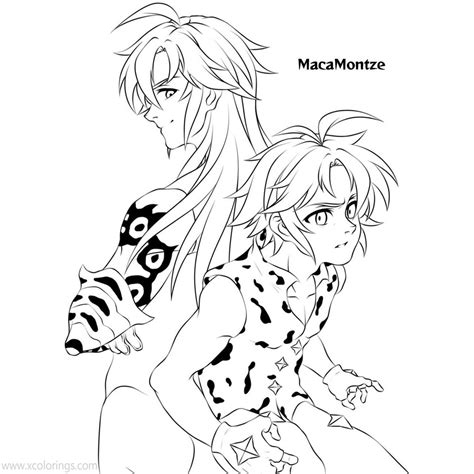 King Seven Deadly Sins Coloring Pages Top 10 Badass M