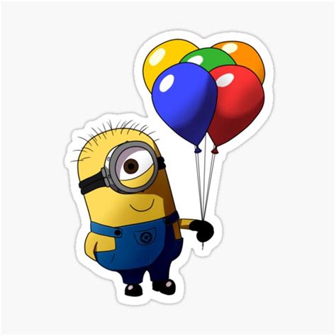 Minion Color Bubble Sticker For Sale By Byrd Maureen Redbubble