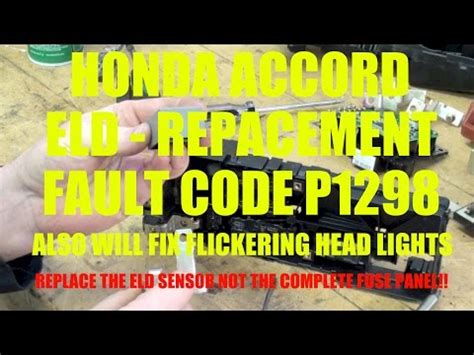 Code p1289 electric load detector circuit high input. Electronic load detector honda odyssey