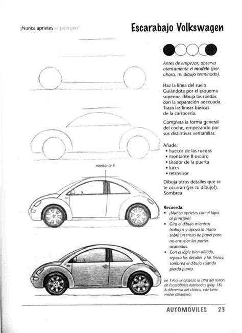 Como Dibujar Autos Paso A Paso Auto Cad Beetle Drawing Cartoon