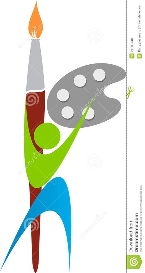 artist logo stock photo image