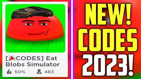 Future Codes New Roblox Eat Blobs Simulator Codes 2023 Codes