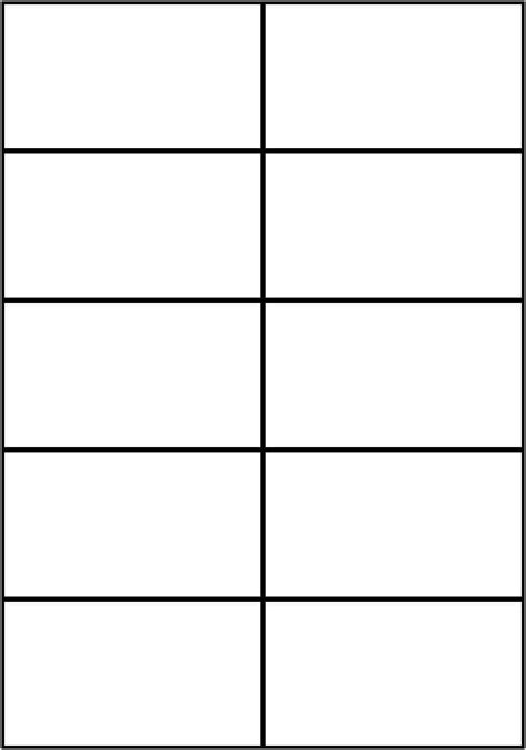 Free Printable Blank Flash Cards Template