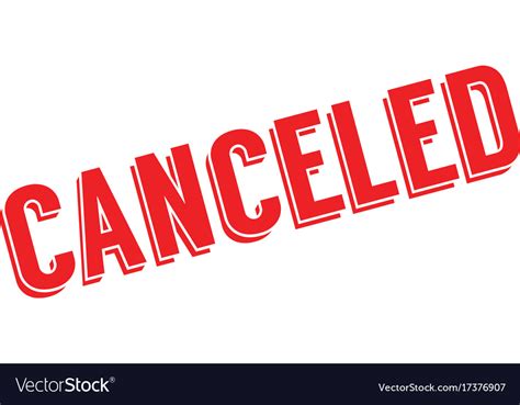 Canceled Rubber Stamp Royalty Free Vector Image