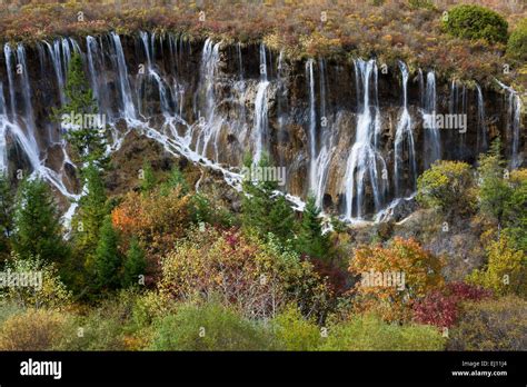 Jiuzhaigou National Park Nuorilang Fall China Asia Province