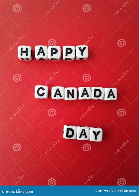 Happy Canada Day Banner Mockup Canada Flag Colors Confetti And Ribbons On White Background