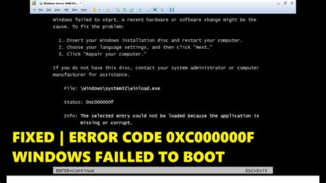 Best Way To Remove Windows Startup Error Winload Exe Cursorside Hot