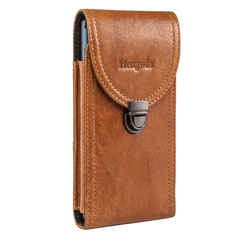 Buy Hengwin Genuine Leather Vertical Cell Phone Holster Samsung Galaxy