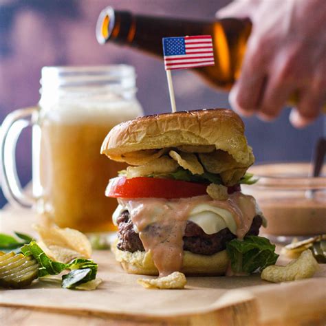 Classic All American Burger Recipe For Grill Griddle Or Cast Iron