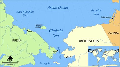 See our guide to its towns and other areas and take advantage map. Mar de Chukchi