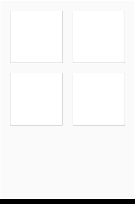 Android 2x2 Gridlayout With Squares Stack Overflow