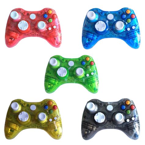 10pcs A Lot Wireless Game Controller With Led Light For Xbox 360 In