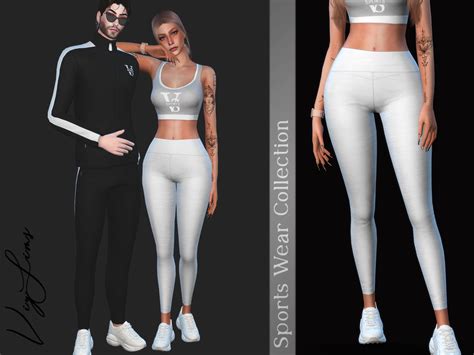 The Sims Resource Pants I Female Sports Wear Collection