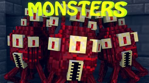 Minecraft Monsters Mod Showcase Dungeon Mobs Mod Youtube