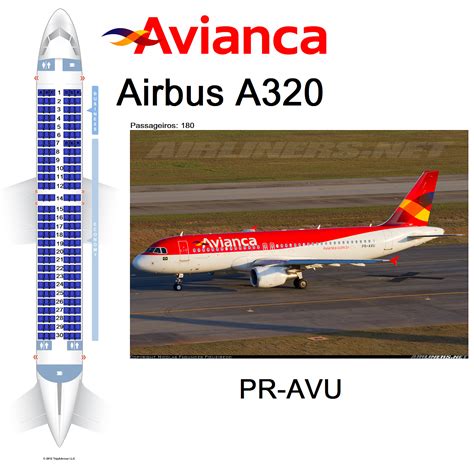 Avianca Airbus A320 Seat Map