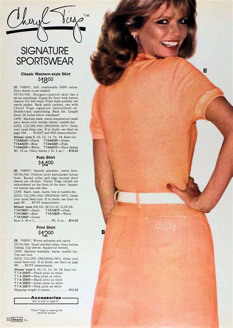 see cheryl tiegs clothing collection and swimwear at sears in the 80s click americana