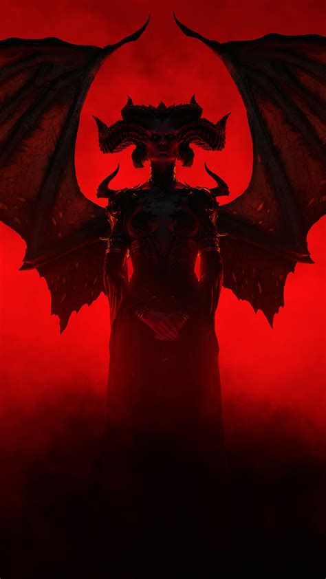 Free Download Diablo 4 Lilith Silhouette 4k Wallpaper Iphone Hd Phone