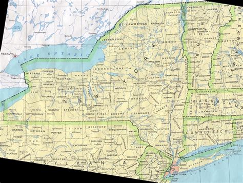 New York State Map Travel Information Hotels Accommodation And Real Estate