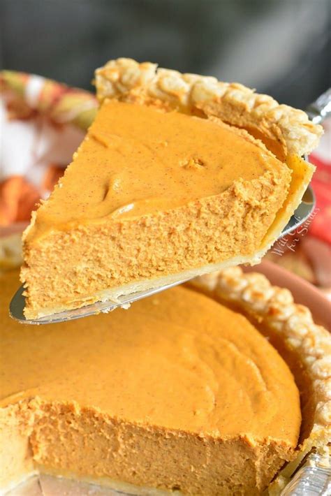 this pumpkin cheesecake pie is a combination of a classic pumpkin pie with silky creaminess of a